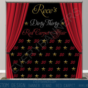 Red Carpet Theme backdrop