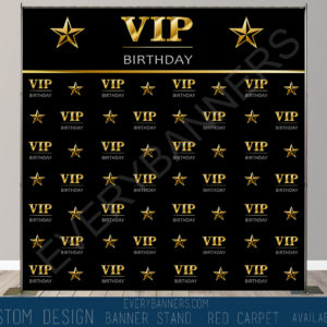 VIP Birthday Backdrop