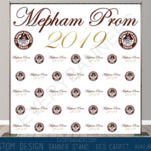 Custom Prom step and repeat Backdrop