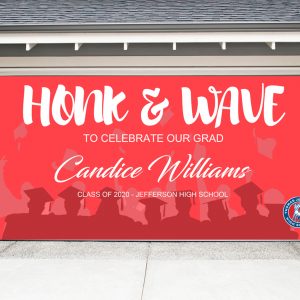 home graduation garage banner
