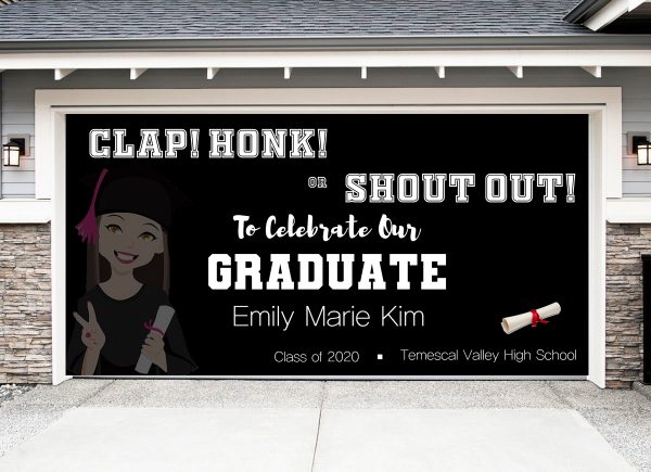 graduation garage banner